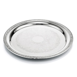 silver serving tray