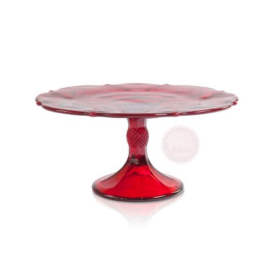 red cake stand hire