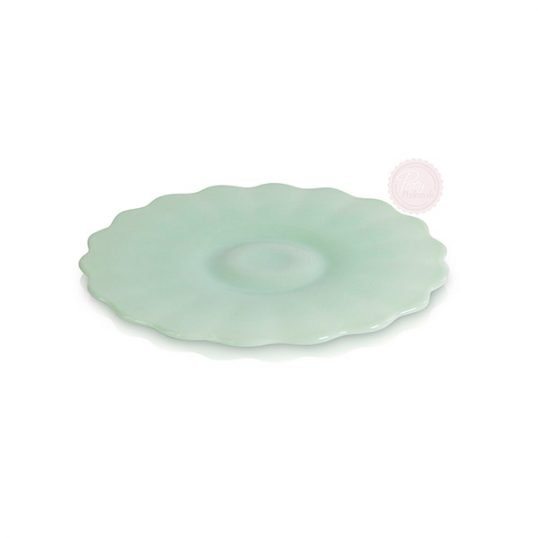 mint green plate hire