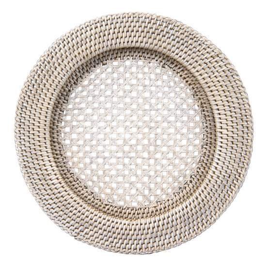 Natural Rattan Charger Plate Hire