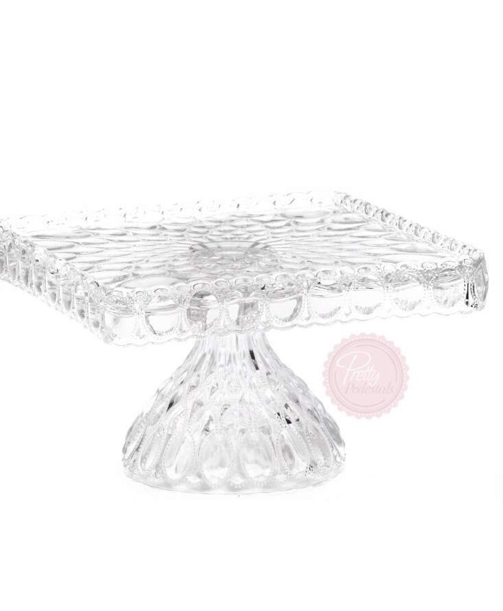 Clear Square Cake Stand