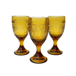 Amber glassware hire - Provence goblet