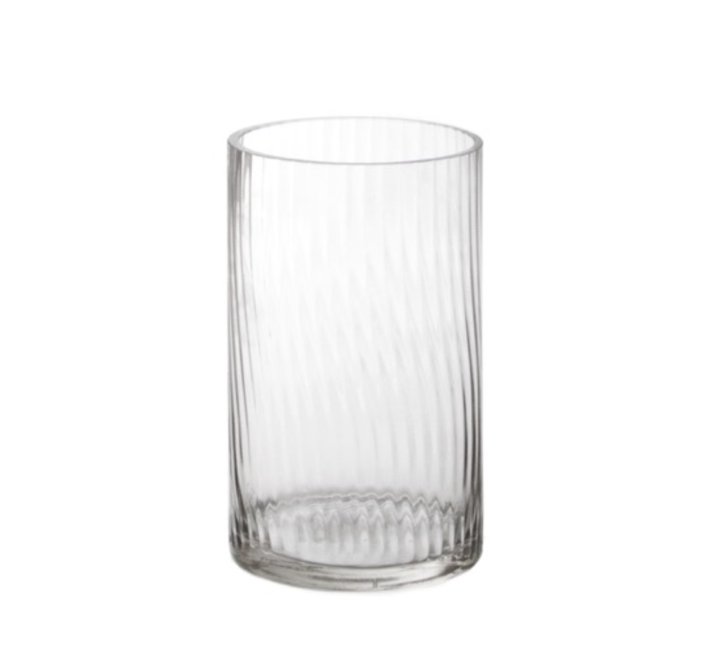 Clear Vase Hire – Cylinder Short