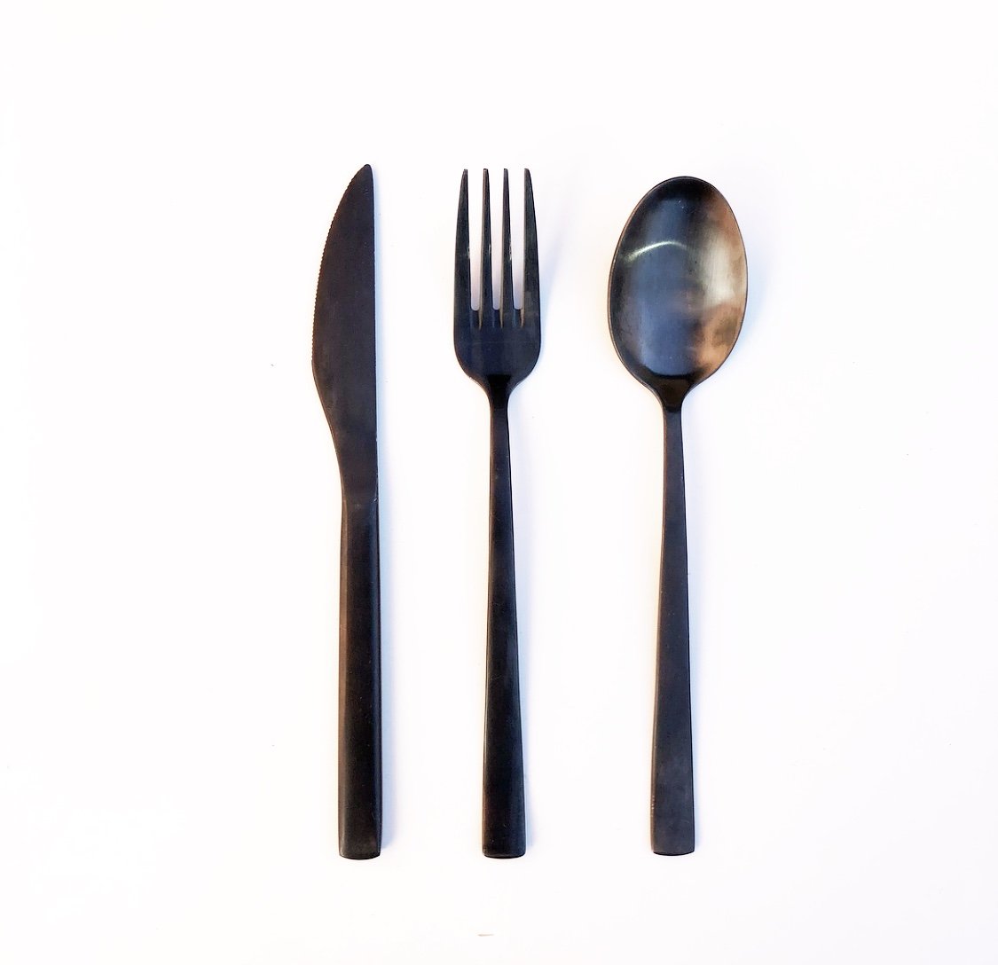 Black Cutlery Hire – Urban Style