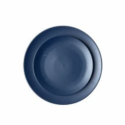 dark blue dinnerware hire