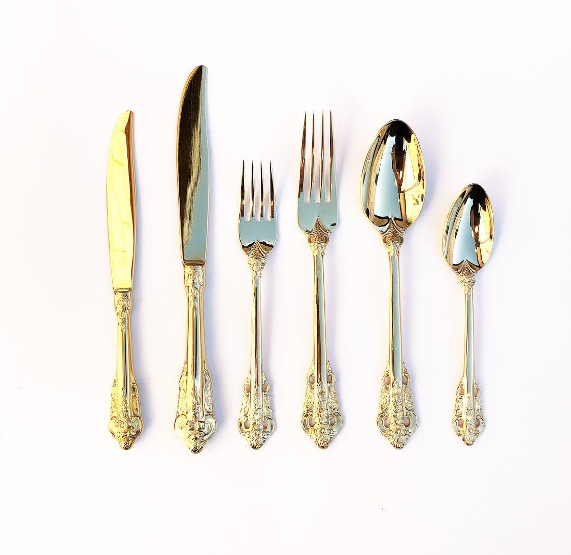 Gold Cutlery Hire – Vintage Style