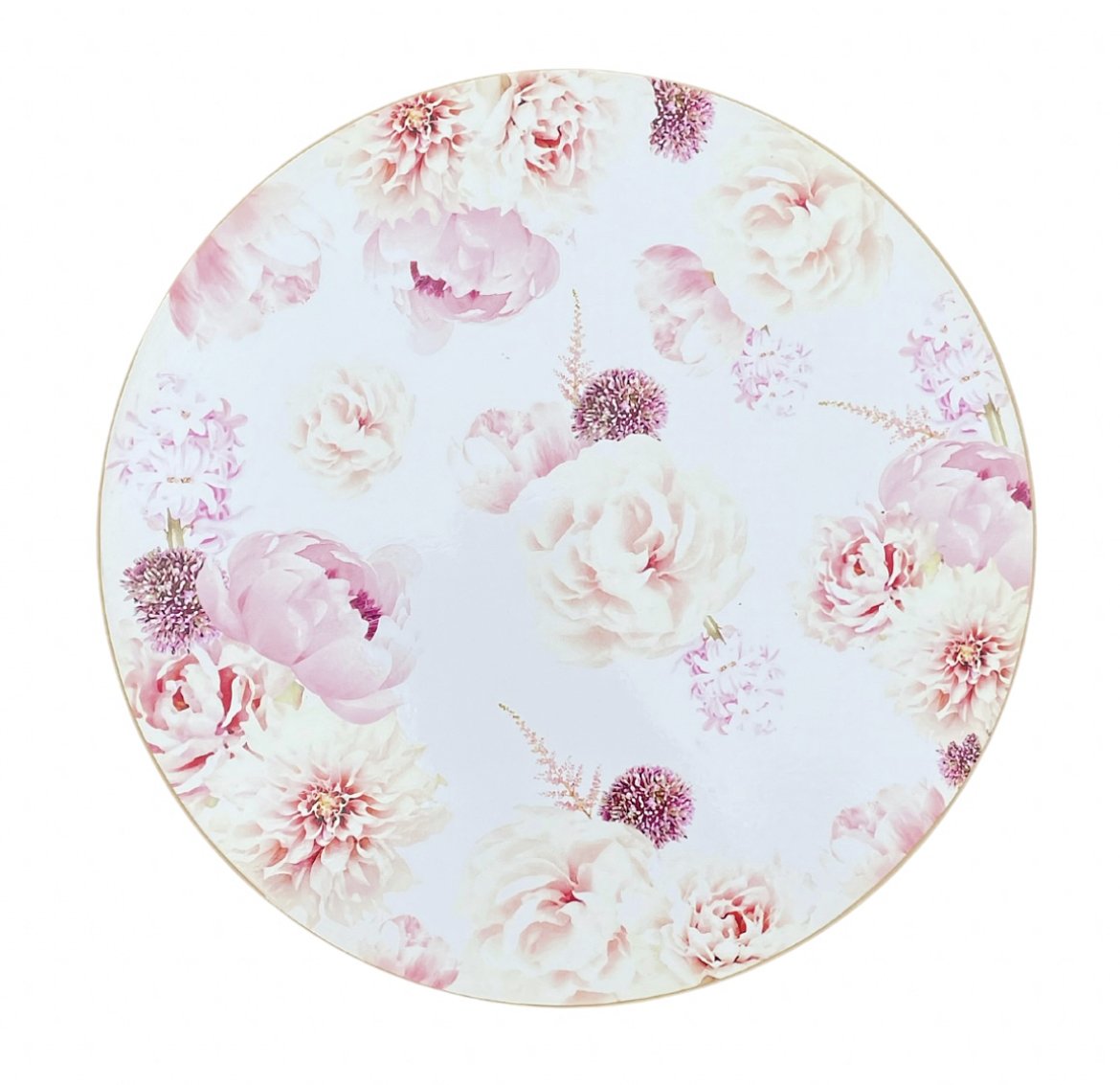 Pink Floral Placemat Hire