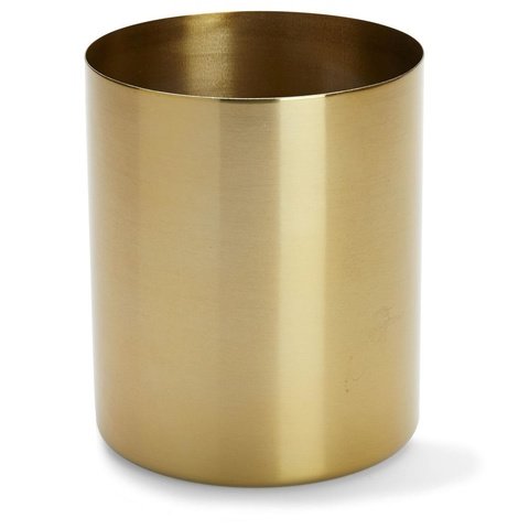 Gold Vase Hire – Cylinder Brass Gold