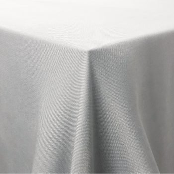 silver grey tablecloth hire