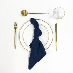 navy blue tableware package