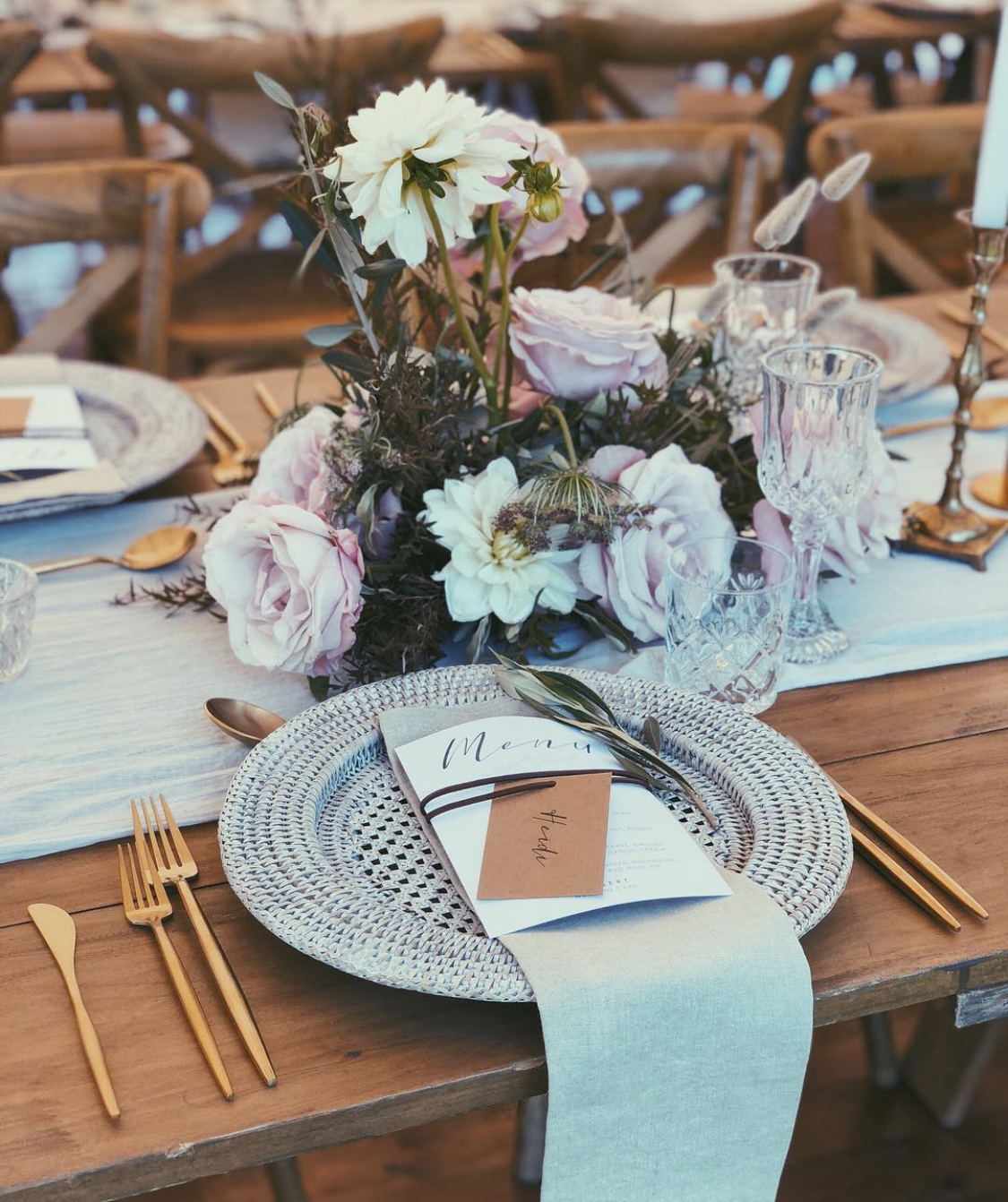 Rattan Charger Plate Hire The Pretty Table Event Hire