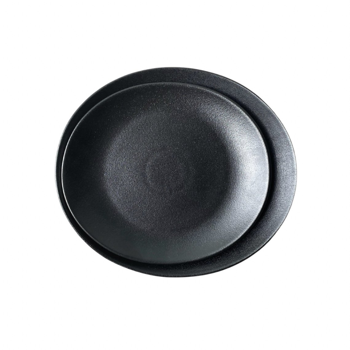 Urban Black Dinnerware Hire – Oval