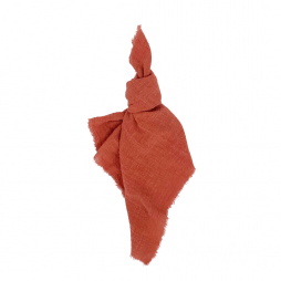 woven orange napkin hire