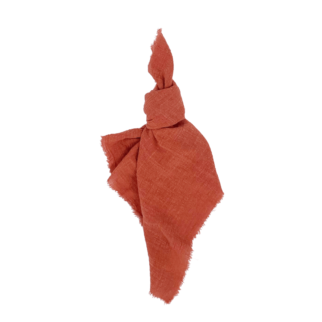 Woven Cotton Napkin Hire – Burnt Orange