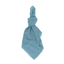 woven blue napkin hire