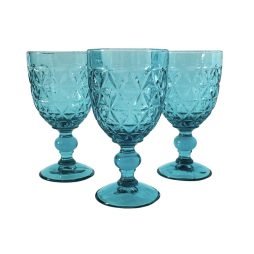 turquoise glassware hire