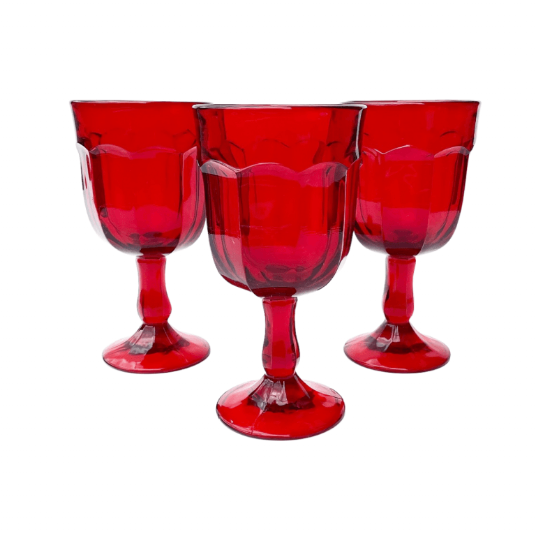 Red Glassware Hire Pretty Pedestals Sydney
