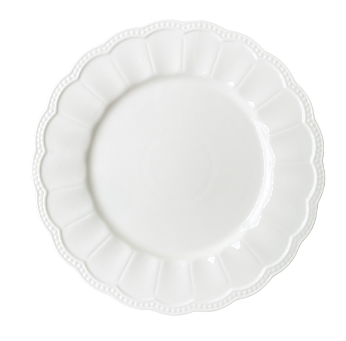 Scallop White Charger Plate Hire