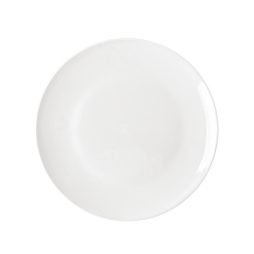 white dinner plate hire