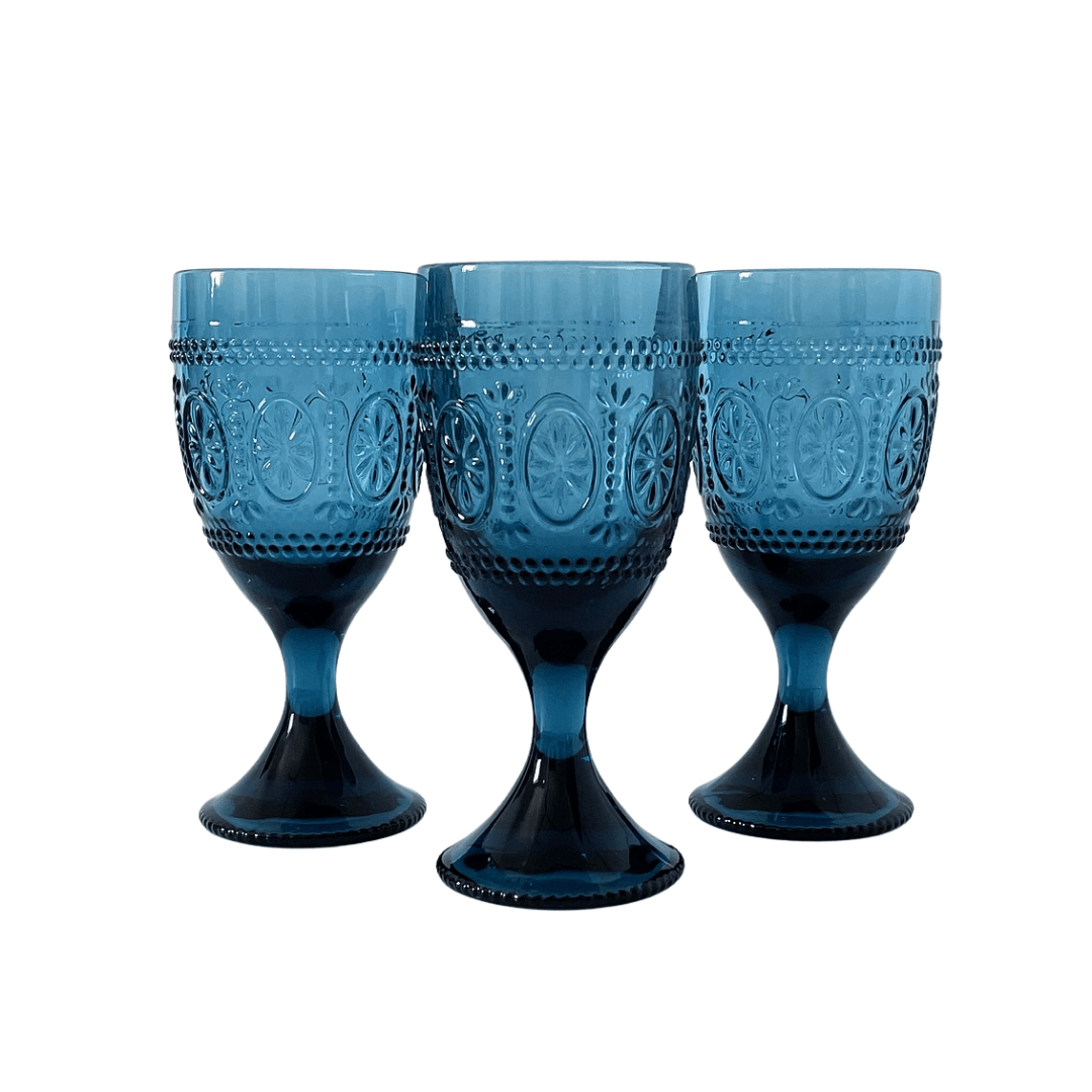 Dark Blue Glassware Hire – Provence Goblet