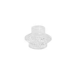 ripple clear candle holder