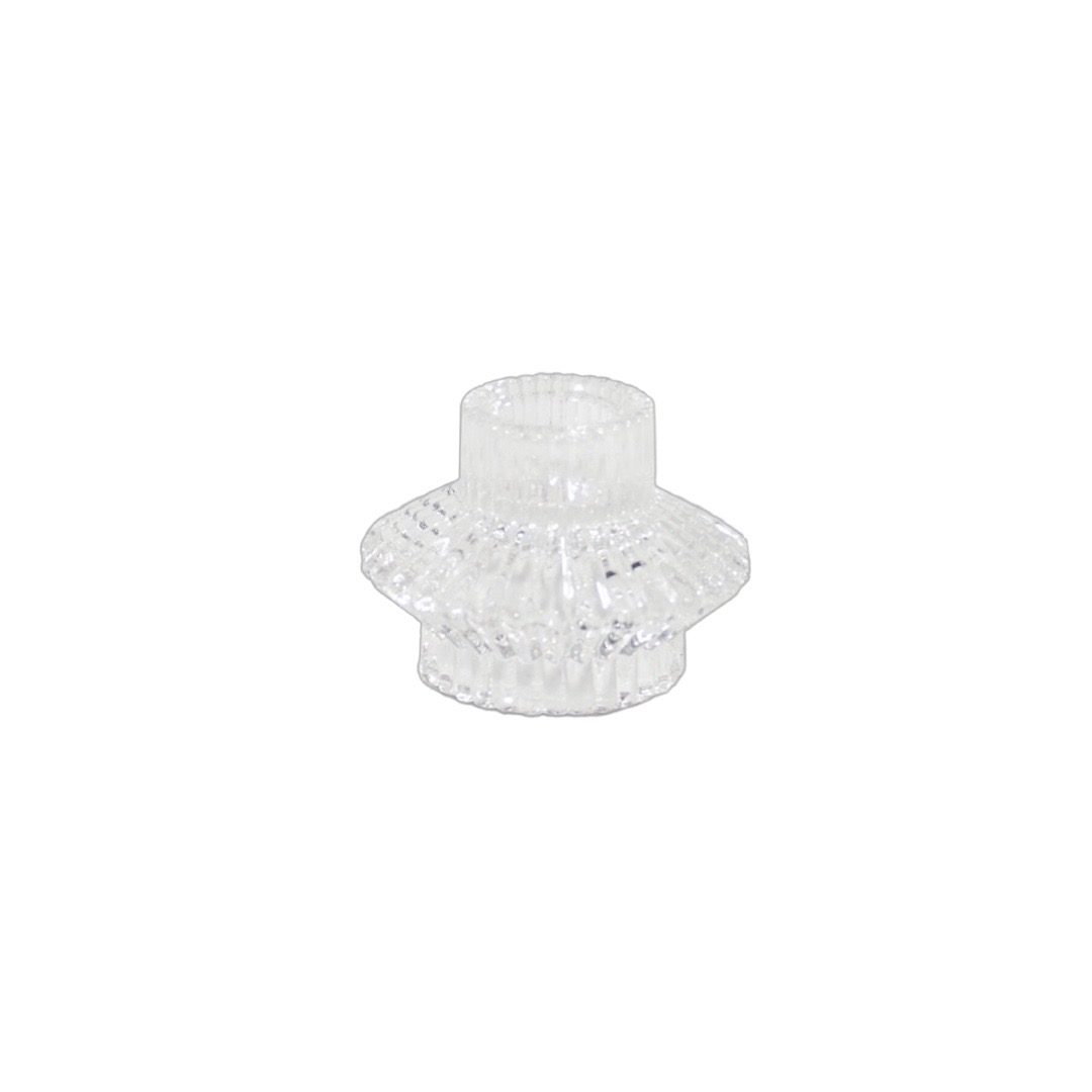 Ripple Clear Candle Holder – Geo