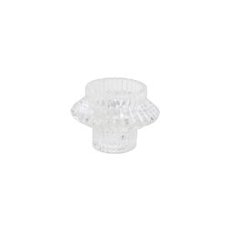 ripple clear candle holder