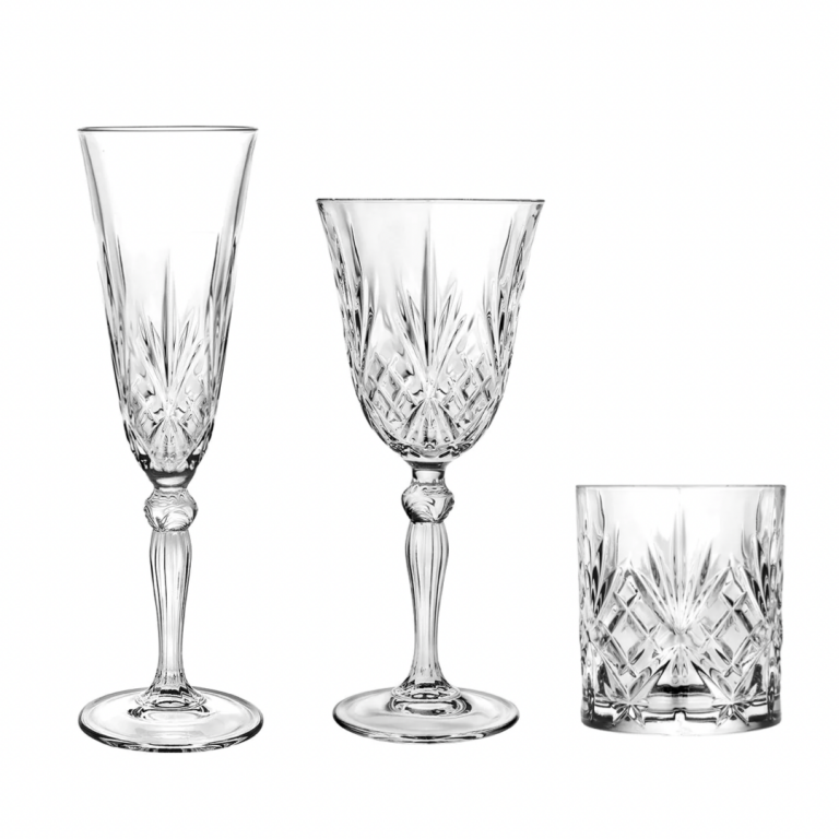 Royal Crystal Glassware Hire The Pretty Table Event Hire