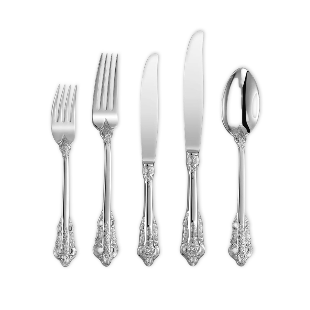 Silver Vintage Cutlery Hire The Pretty Table Hire Sydney