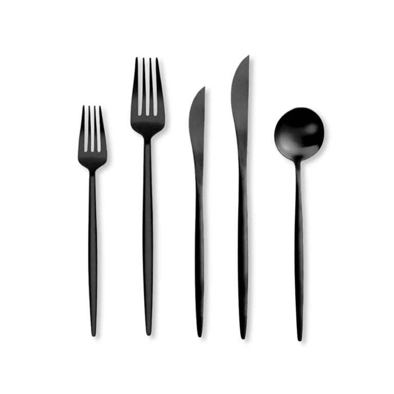 Black Cutlery Hire The Pretty Table Event Hire Sydney