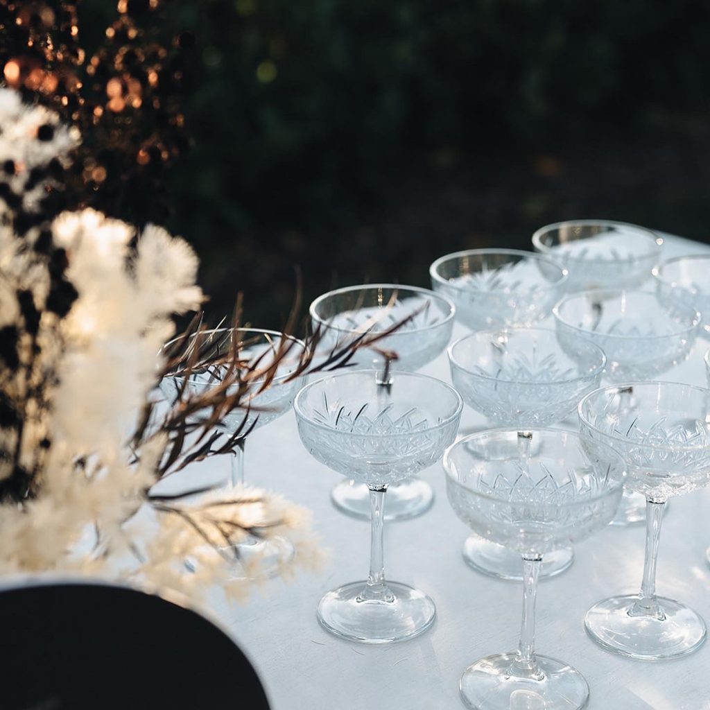 Vintage Cocktail Glass Hire The Pretty Table Glass Hire
