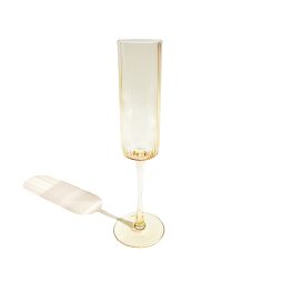 Yellow champagne Glass Hire