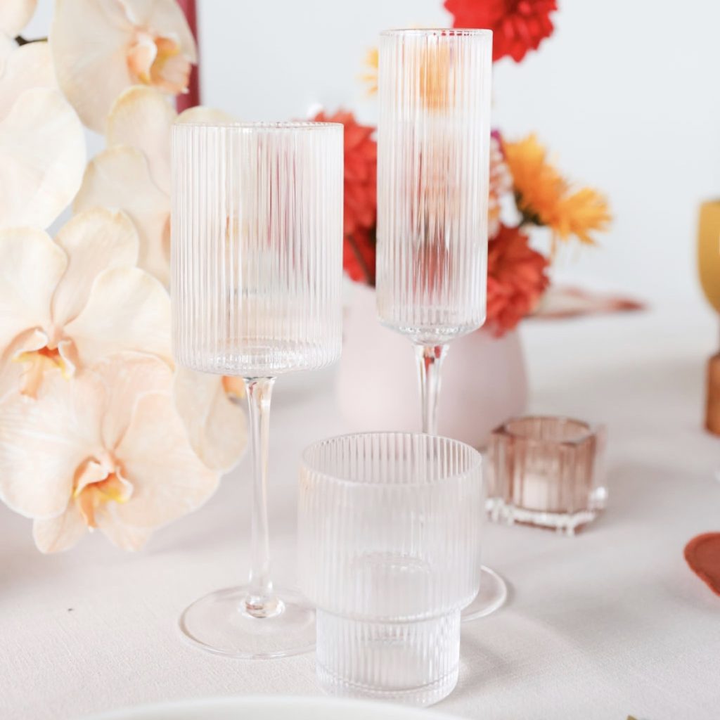 Clear Champagne Glass Hire The Pretty Table Event Hire