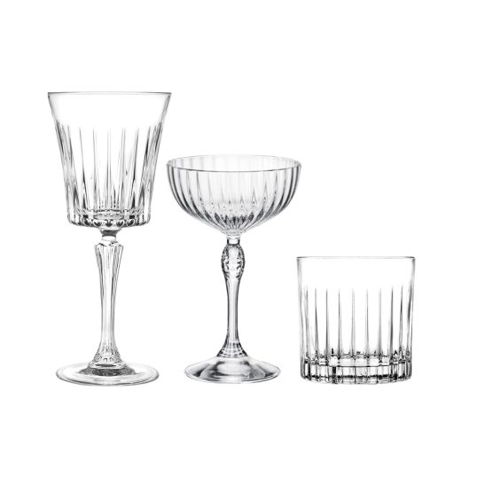 timeless glassware hire