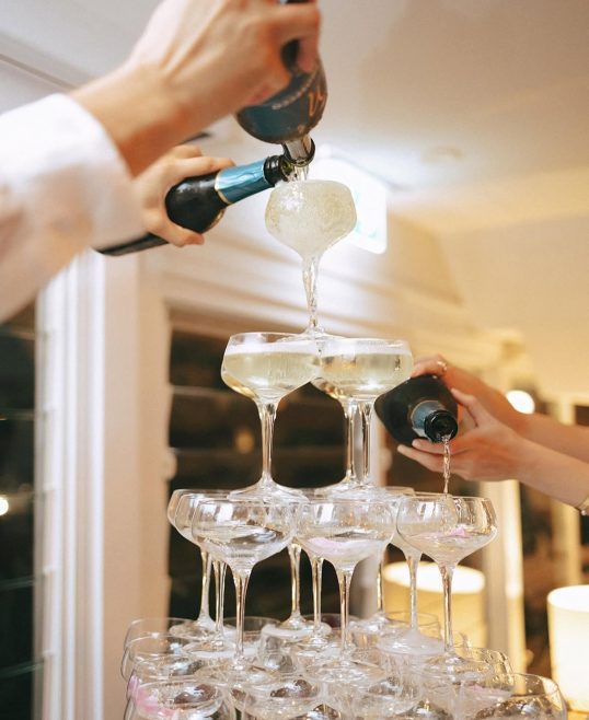 champagne tower