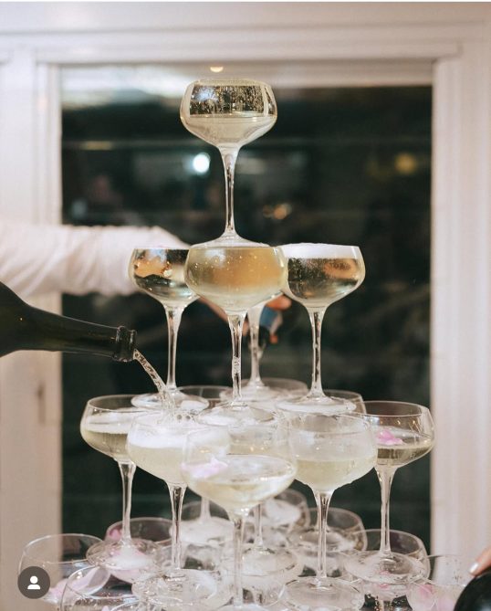 champagne tower