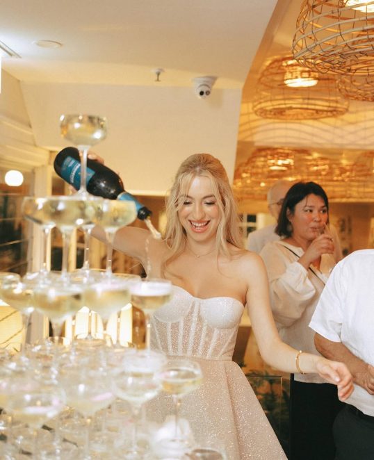 champagne tower