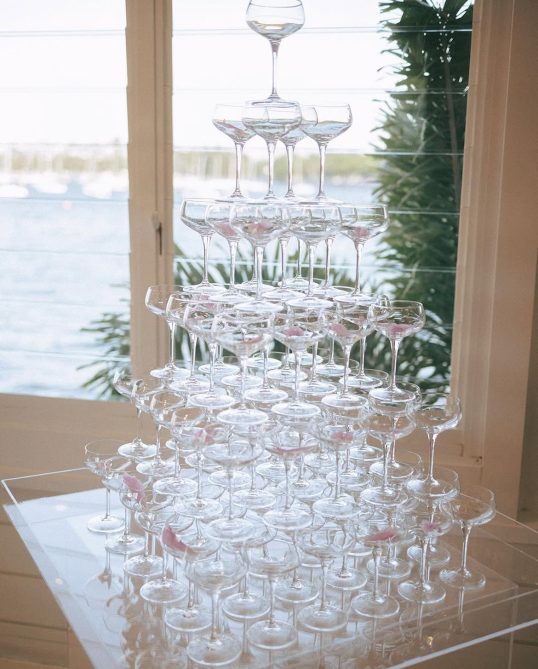 champagne tower