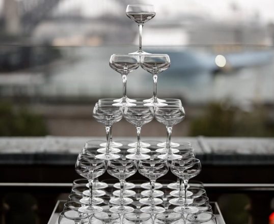 champagne tower