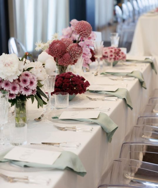 white tablecloth hire
