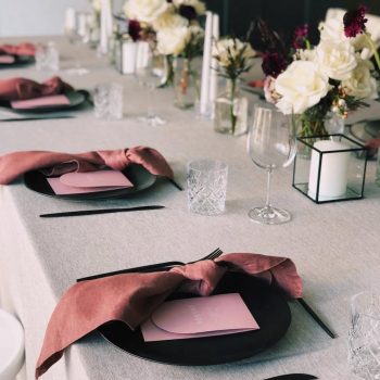 oatmeal tablecloth hire