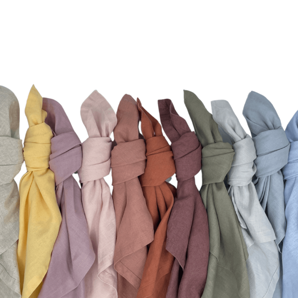 pure linen napkin hire
